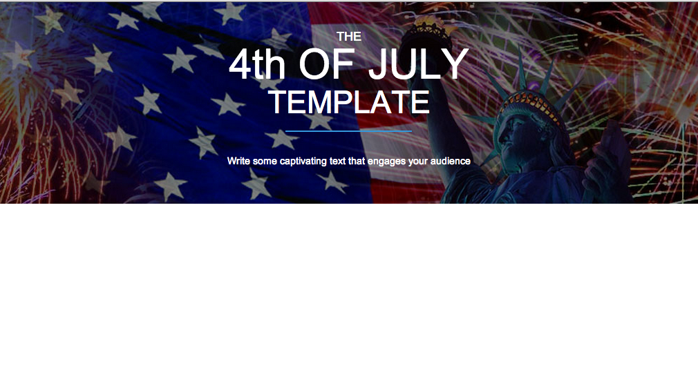 Fourth of July Responsive Email Marketing Template